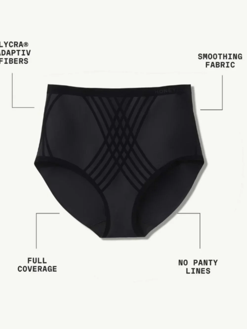 Honeylove Silhouette Brief Moondust High-Waisted Shaping Panty Size M